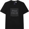 Casual Fashion Comfortable Knitted Printed Short Sleeve T-Shirt Men Tops Black F11M332113F-BK