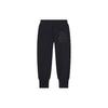 Li Ning X Jackie Chan Collaboration Kung Fu Series Solid Color Mid Waist Tapered Knit Sports Pants Men Pants Charcoal-Black AKLT663-2
