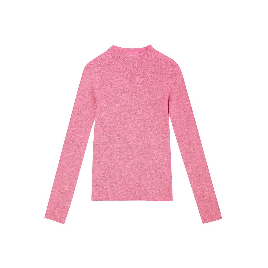 Autumn and Winter Cashmere Bottoming Shirt Wool Knitted Semi-turtleneck Pullover Knitted Sweater for Women