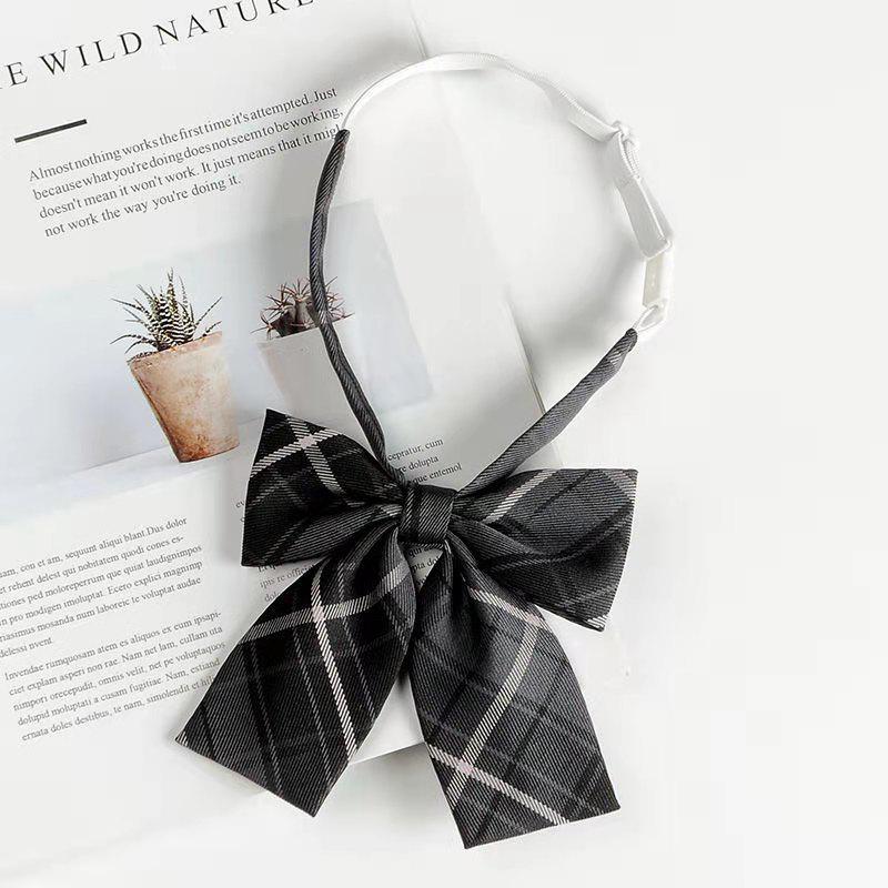 Japanese Academy Style Women's Uniform with Floral Bow Tie