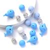 52Pcs/Set Silicone Round Beads Cartoon Animal Focal Combination Teether Beads For DIY Baby Pacifier Chain Bracelet Chewing Teeth
