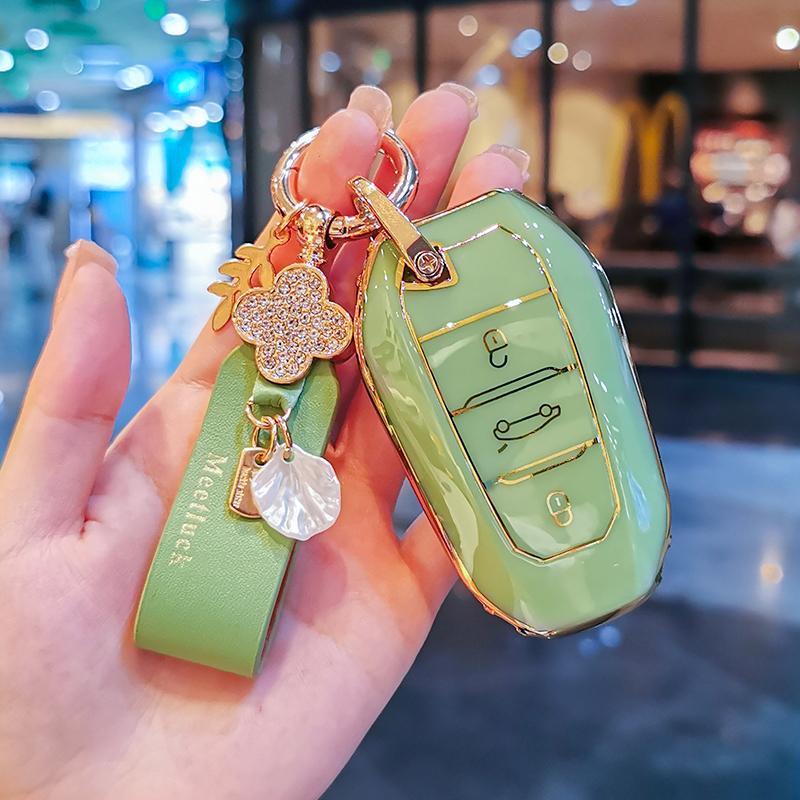 Autosleutelhoes Beschermhoes Tas Voor Peugeot 2008 3008 4008 5008 308 408 508 Citroen C1 C2 C4 C6 C3-XR Picasso Grand DS3 DS5