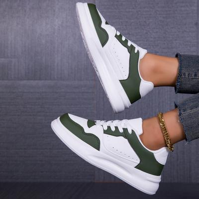 Modne buty na deskę miękka podeszwa wygodne casualowe sportowe pojedyncze buty sznurowane lekkie płaskie buty outdoorowe