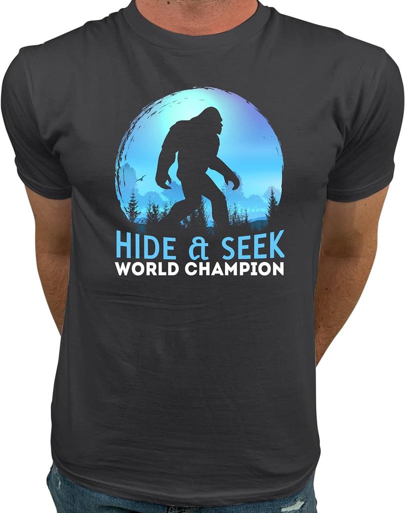 Market Trendz Bigfoot Hide and Seek Shirt Bigfoot T Shirts for Unisex  Bigfoot Gifts for Unisex Clothing  One Piece  Graphic Tshirts