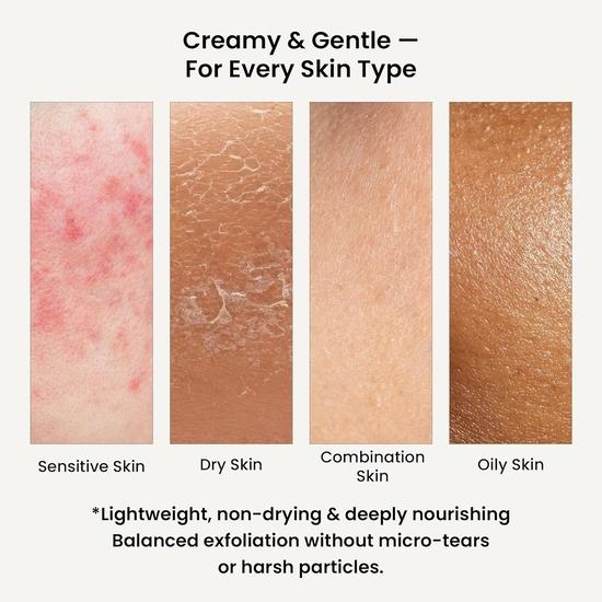 WildOak Korean Rice Face Scrub | With Hyaluronic Acid, Kojic Acid & Alpha Arbutin | Glass Skin, Boosts Collagen & De-Tan | Gentle Exfoliation| 100g