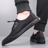 Summer Mesh Men's Driving Shoes Lightweight Breathable Slip-on Loafers New Comfortable Rubber Soft-soled Casual Sneakers 2025