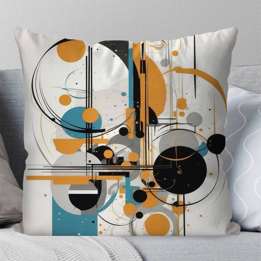 Abstract Geometric Pillow Case Fashion Square Pillowcase Bedroom Sofa Room Ins Decoration Leisure