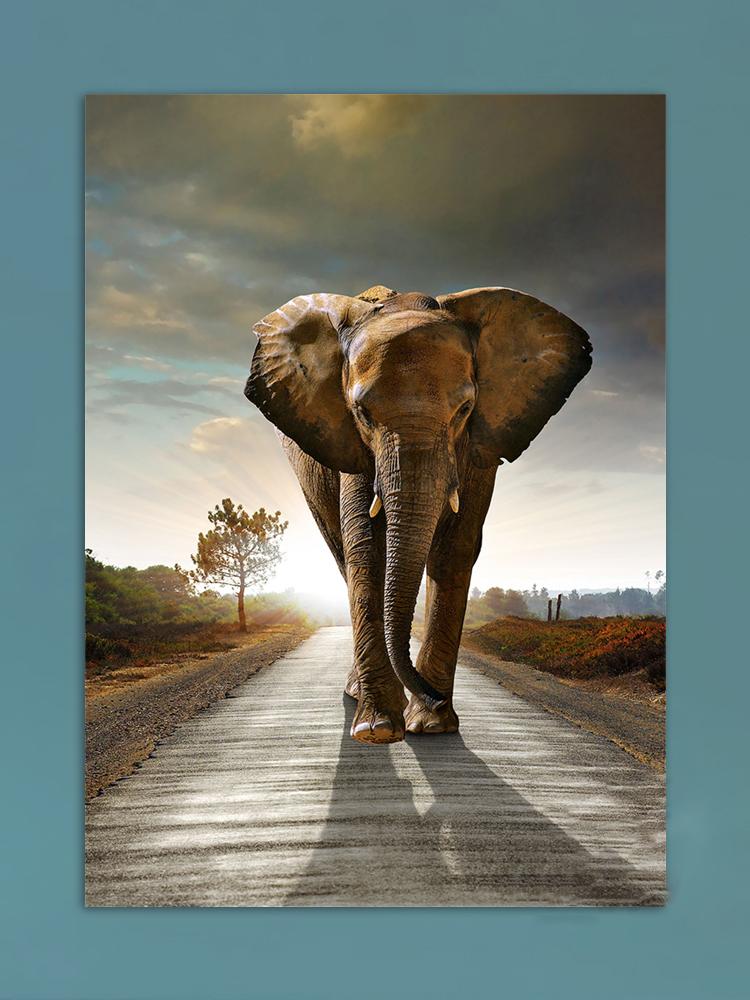 African Elephants Posters Modern Home Decor Animal Canvas Prints Wall Art Pictures for Living Room Interior Decorative Painting