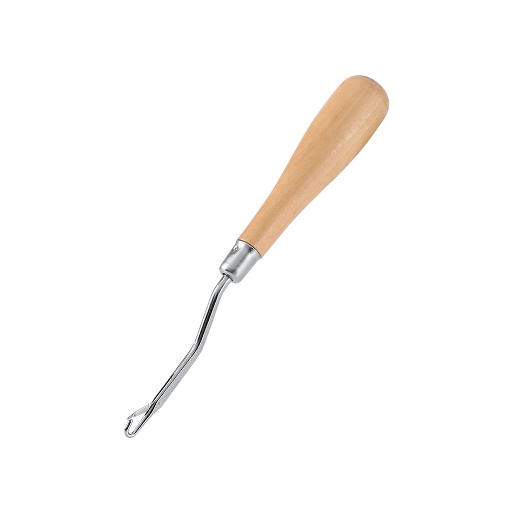Crochet Needle Latch Hook with Wooden Handle Craft Hair Extension Hook6.22 Long