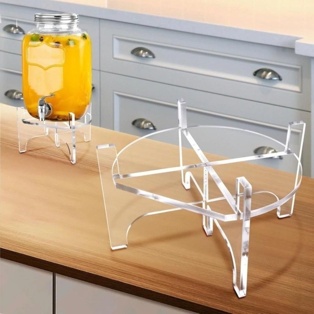 Acrylic Beverage Kettle Support Bracket Transparent Foods Organizer Stand  Kitchen