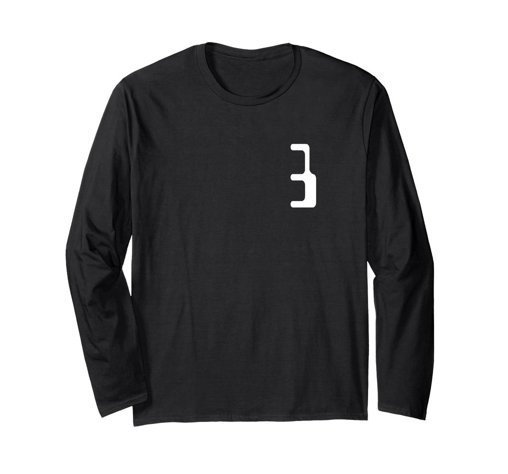 Tričko s dlouhým rukávem pro sportovní tým číslo 3 #3
