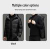 Black Gold Graphene Goose Down Jacket - Autumn/Winter Hooded Casual Fashion Outerwear