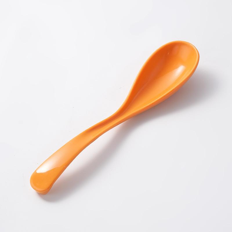 PP Material Soup Spoon, Long-handled Porcelain-like Soup Spoon, Household and Restaurant Ramen Spoon, Plastic Spoon