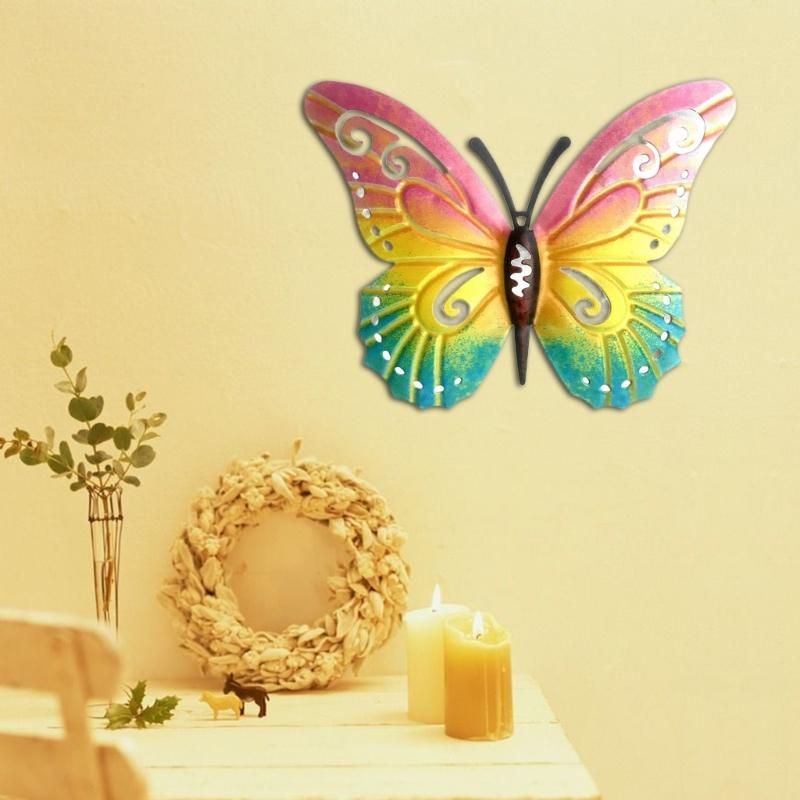Unique Butterfly Wall Art Sculpture Butterfly Wall Ornamentation Butterfly Status for Bedroom Cabinet Porch Lawn Fence