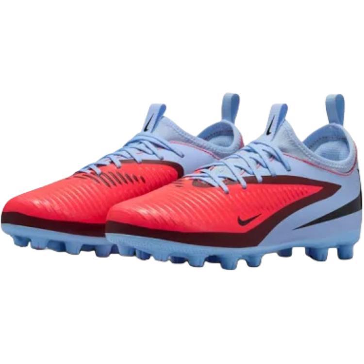 Nike Phantom 6 Synthetic Leather Low Top Kids' Soccer Shoes Blue Red Teenagers HQ2046-400