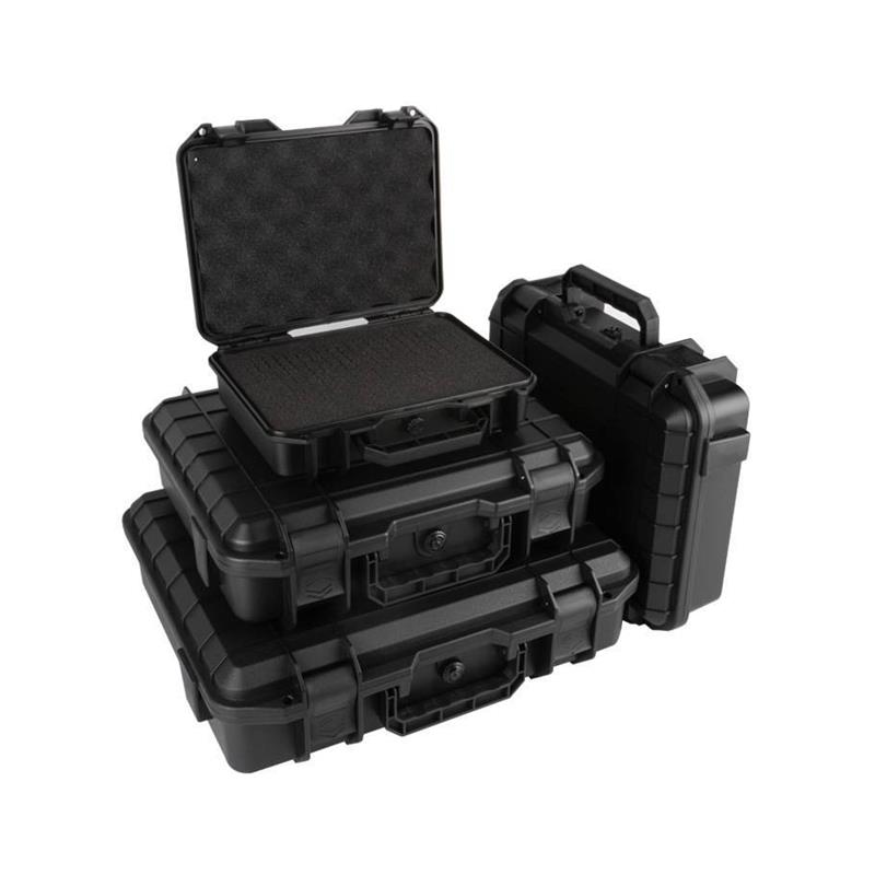 Waterproof Hard Carry Case Bag Tool Case with Pre-cut Sponge Storage Box ABS Plastic Safety Protector Organizer Hardware Toolbox