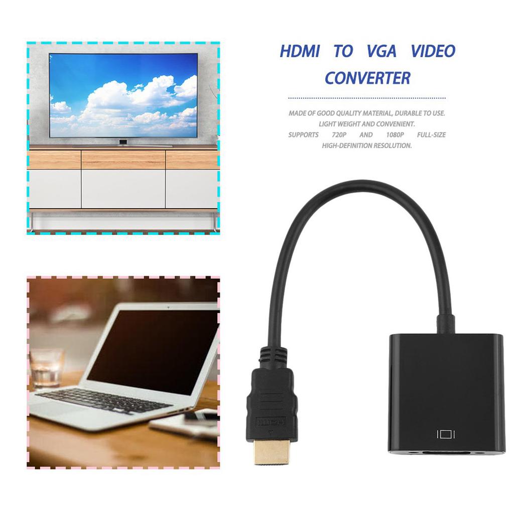 Pc Video Adapter Buy HDMI To VGA Video Converter Adapter Full 1080P Cable Cord For ...