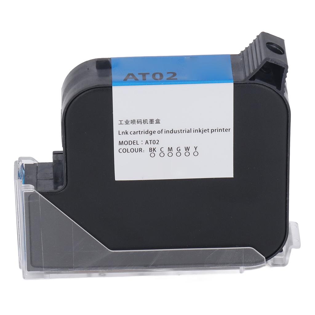 Handheld Inkjet Printer Cartridge Quick Dry 25.4mm Black 42ml Coding Gun Cartridge Replacement