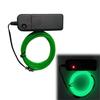 Cuttable Glowing Rope Lights Flexible Glow EL Wire Cable Neon Light Wire Noise Reduction with Battery Pack Enduring