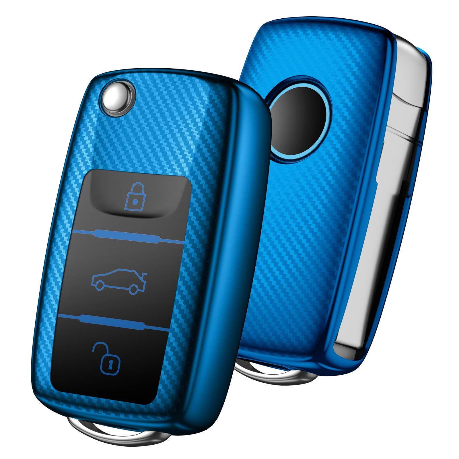 

[OATSBASF] Чехол для автомобильного ключа подходит для VW, высококачественный ТПУ, защита от грязи, скольжения и царапин, Golf 4 5 6 Polo Passat B5 B6 Jetta Mk1 2 3 4 5