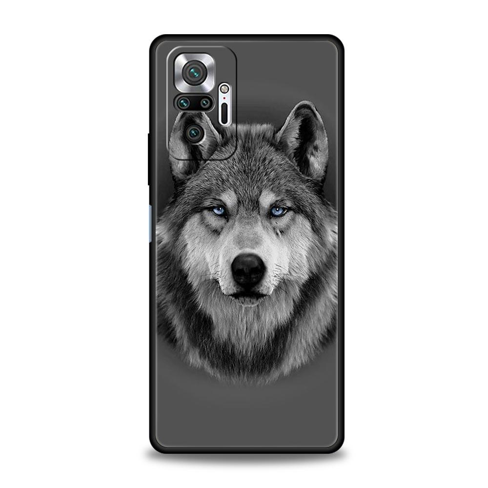

Чехол с изображением животного волка для Xiaomi Redmi Note 11 10 8 Pro 10S 9S 9 9T 8T 9C 9A 8A 7 K40 Gaming K50 11T 5G, чехлы для телефонов, мягкий бампер Redmi K50
