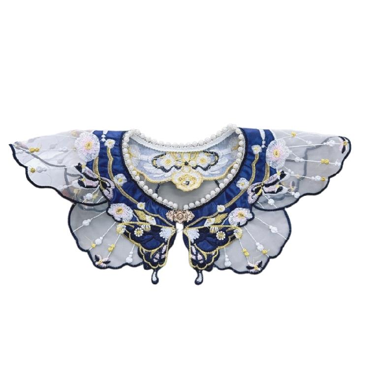 Yunjian Shawl Decorative Hanfu Floral False Collar Embroidery Detachable Collar