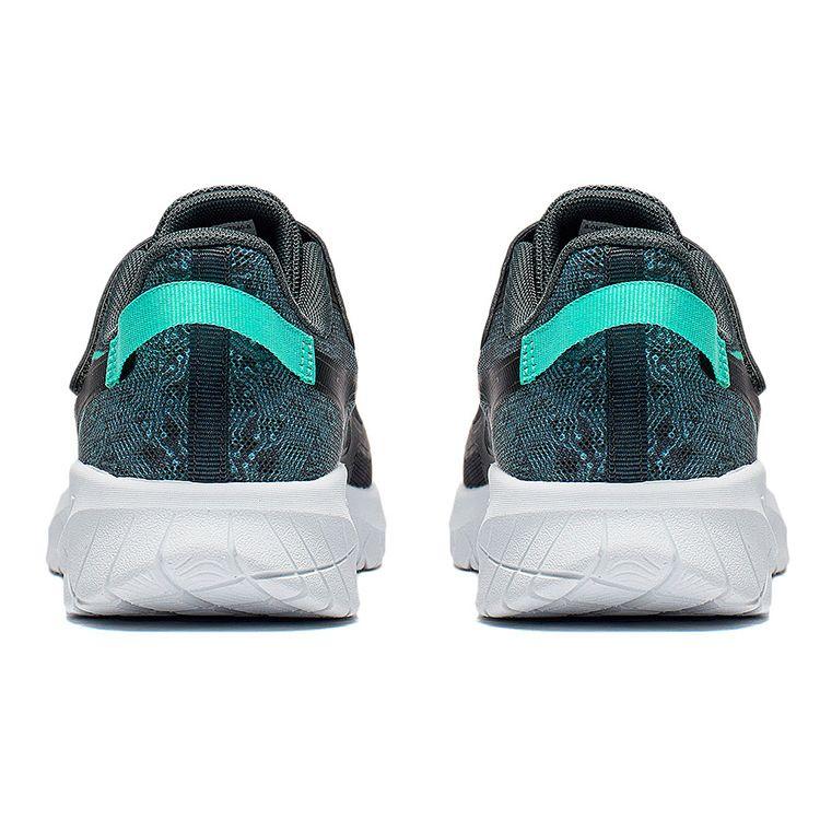 Li Ning Kids Shock Absorption Rebound Mesh Breathable Comfortable Low Top Running Shoes Kids Running Shoes Black Gray YKFT040-5