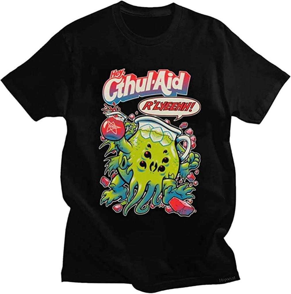 Men's Thouejo Ionprdypr Hip Hop Tshirt Cotton Casual Crew Neck Short Sleeve Tee Tops Black
