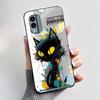 Casing For Nokia X30 5G Case Aesthetic Fashion Cute Cat Astronaut Cartoon Black Silicone Soft Shockproof Phone Case Back Cover