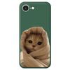 For iPhone 16e Case Wrapped Cat Pattern Printing Straight Edge TPU Phone Back Cover