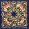 New Luxury Brand Design Sago Cycas Palm Tree Winter Square Scarf 130cm Twill Silk Scarf Women Kerchief Scarves For Ladies