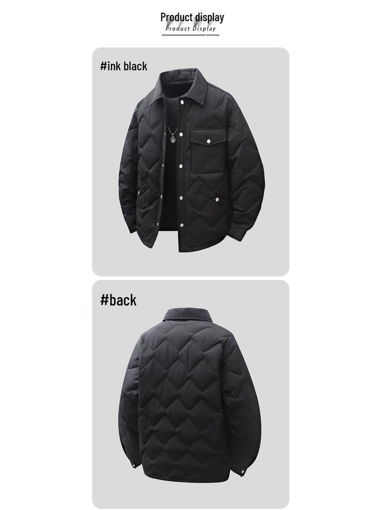 Trendy 90% Down Lapel Jacket: Thick, Warm & Casual