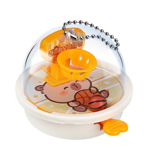 Mini Finger Basketball Shoot Game Handheld Desktop Basketball Hoop Game Machine Push Basketball Launching Toy Toddlers Party Favors