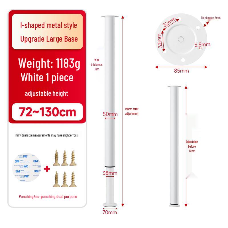 Adjustable Furniture Support Leg for TV Cabinets, Counters, Coffee Tables, Sofas, and Beds