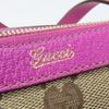 Used GUCCI Handbag 141471 GG canvas/leather Purple beige mini