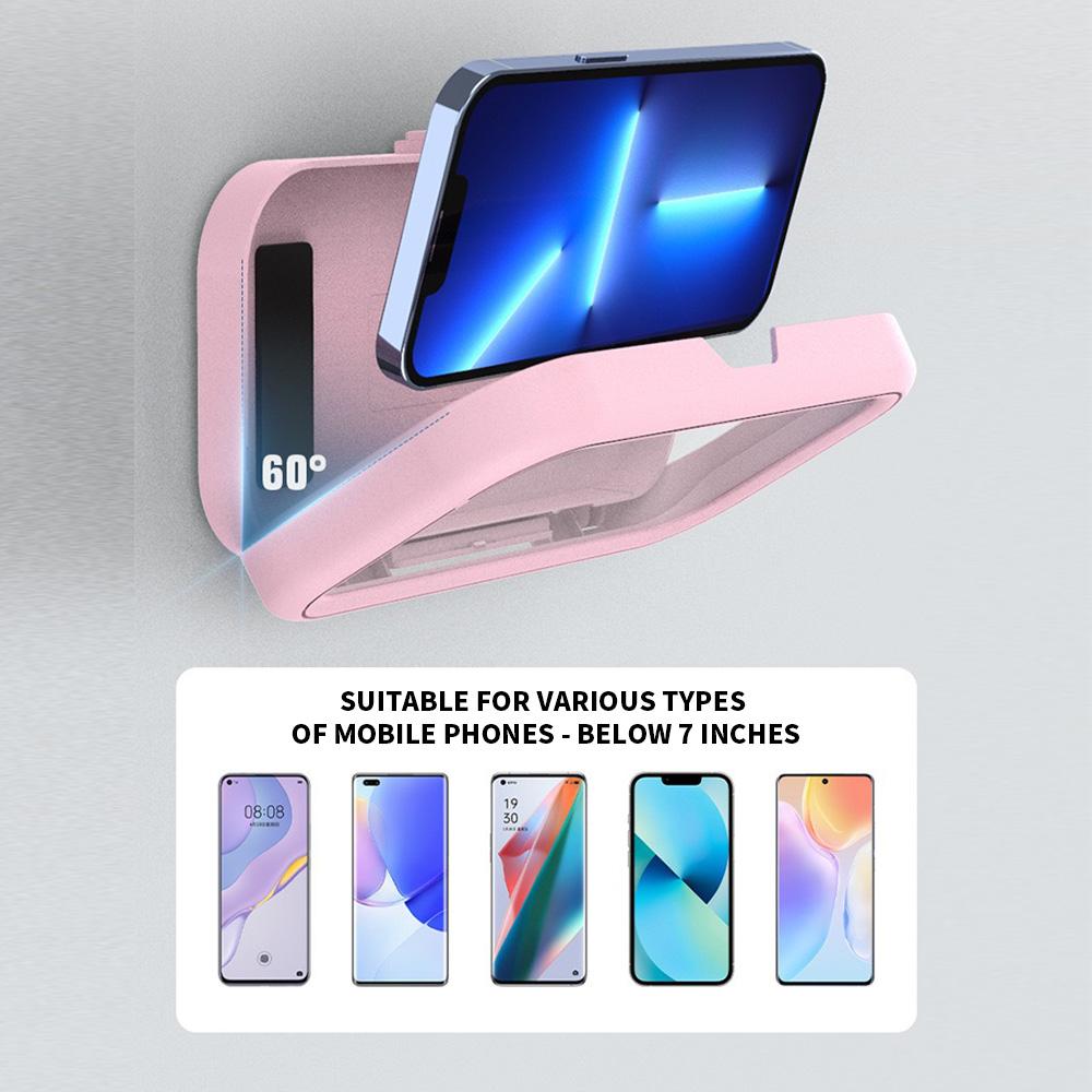 1PC bathroom waterproof phone storage box, can be rotated for appeal, and can be used for both showering and watching TV shows