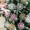3Pcs/set Exquisite Snowflakes Pendants Acrylic Xmas Tree Ornaments  Merry Christmas