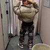 Pantalones Rectos Camuflados de Calle Retro Europeos y Americanos con Detalles de Taladro en Caliente