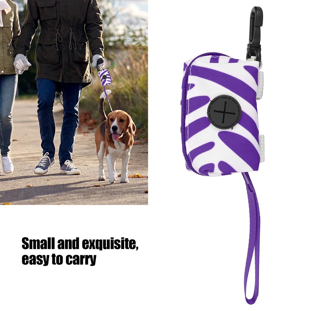Portable Pet Waste Bag Holder Dog Garbage Bag Dispenser Carrier for Walking Leash