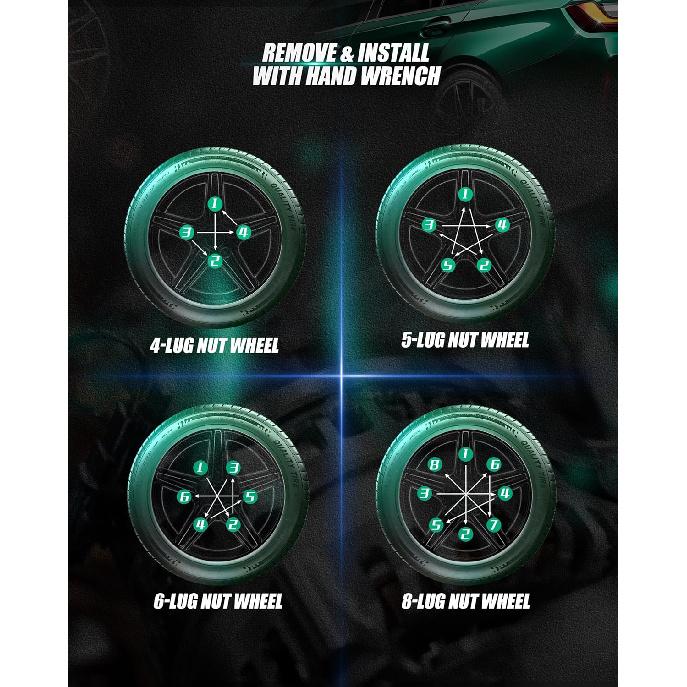 Small 6 Point Spline Lug Nuts Key Tuner Socket Tool -Diameter Lock Lug Nut Key Compatible With 3/4" (19Mm) And 13/16" (21Mm) Hex Replacement Socket