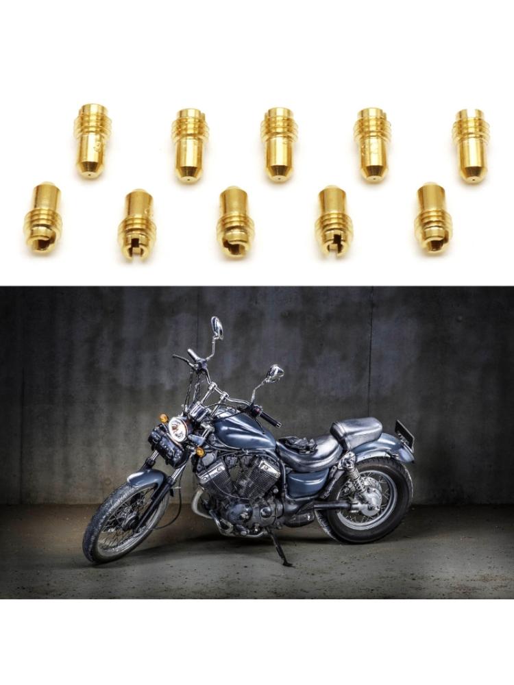 10 vnt M5 sriegio karbiuratoriaus purkštukai, skirti 1488 Dellorto PHBD MAMB UAUB PHBG pakeitimui Nr. 30-52 tuščiosios eigos motociklo priedas