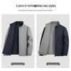 SNOWFLYING Men's Reversible Business Casual Flight Jacket