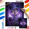 Disney Oil Painting Kit Canvas Sorcerer Mickey DIY Home Decor Gift, Magical Art 128 Characters