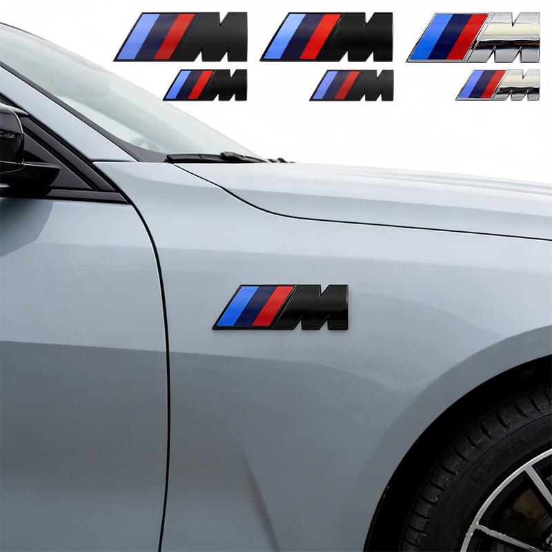 1 Stück ABS Auto Kotflügel Seitenemblem Heckklappenabzeichen M Logo Aufkleber für BMW M M3 M5 M6 E46 E90 F30 G20 E36 E34 G20 G30 Zubehör