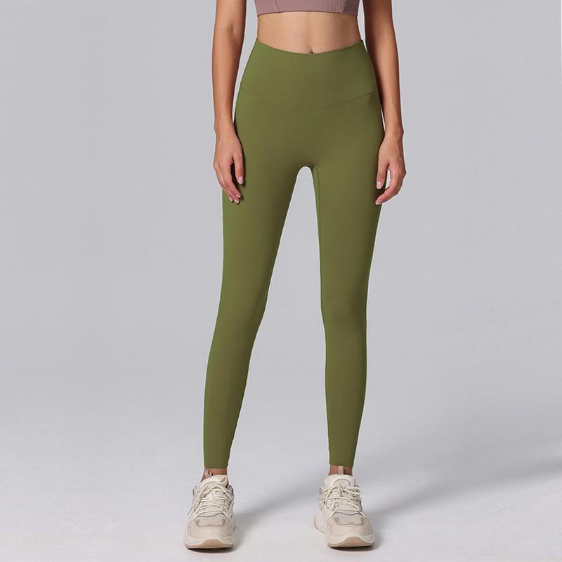 High-Waisted Seamless Yoga Leggings Women 4-Way Stretch Tummy Control Workout Pants With Breathable Nylon Spandex