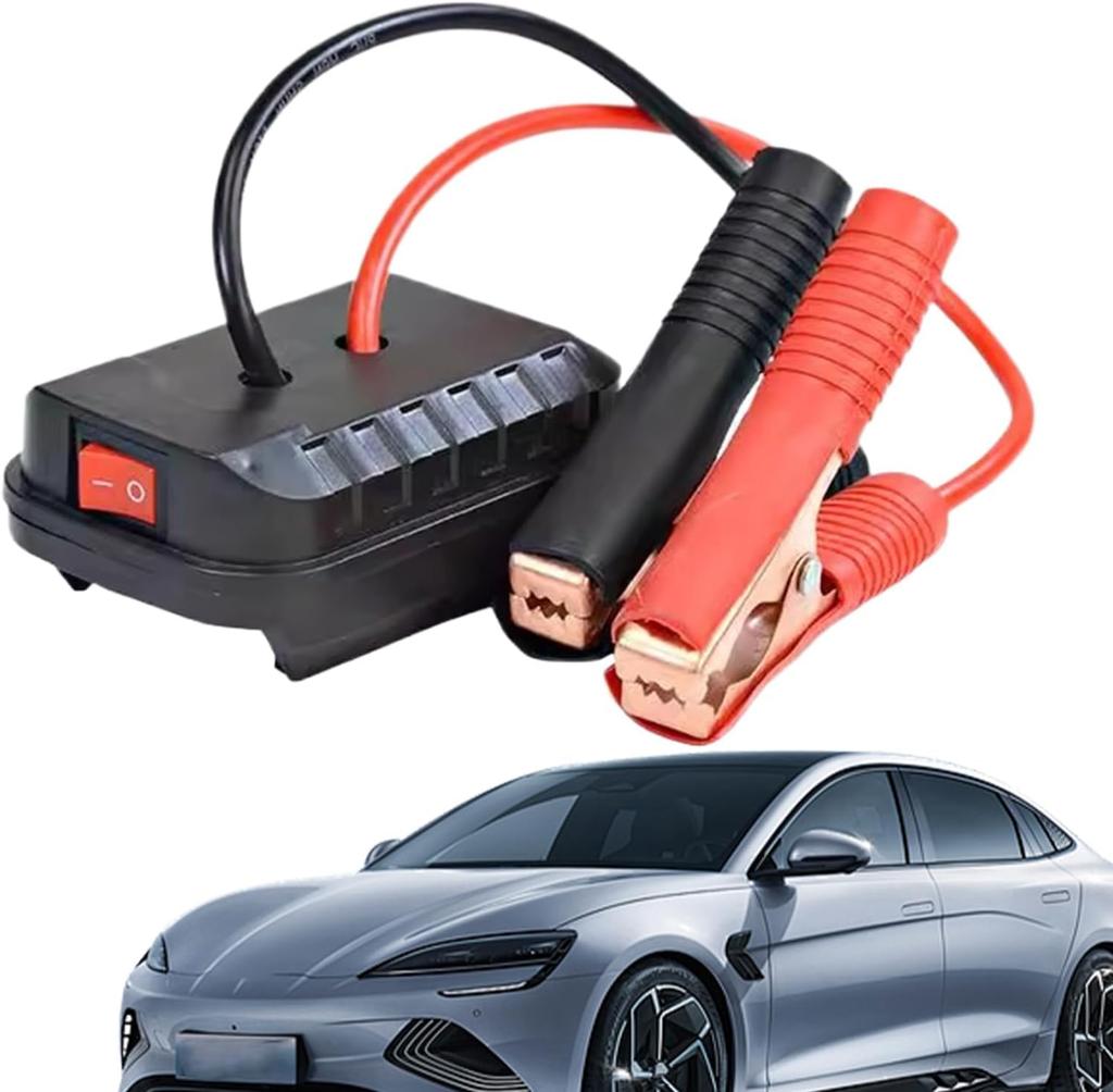 Car Start Starter, Safe 18-21V Portable, 3.15" Adapter Converter, Auto Jump Starter, Car