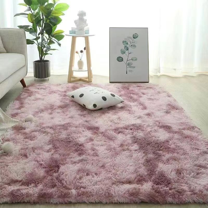

Милый плюшевый ковер для спальни, коврик для стула, мягкий пушистый ковер, украшение для гостиной, комнаты для девочек, мохнатый коврик для ванной комнаты 120x200cm темно-розовый