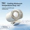 Mini Fan Clip On Rapid Cooling Fan LED Display Air Conditioner with 199 Speeds Umbrella Hanging Waist Hanging Neck Cooling Fan