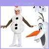 Encantador Fantasia de Cosplay de Boneco de Neve Olaf Congelado Para Crianças Halloween Vestir-se