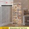 Toy Display Cabinet Home Use Toy Shelf Transparent Storage Box Small Figurines  Model Display Rack Living Room Organizer